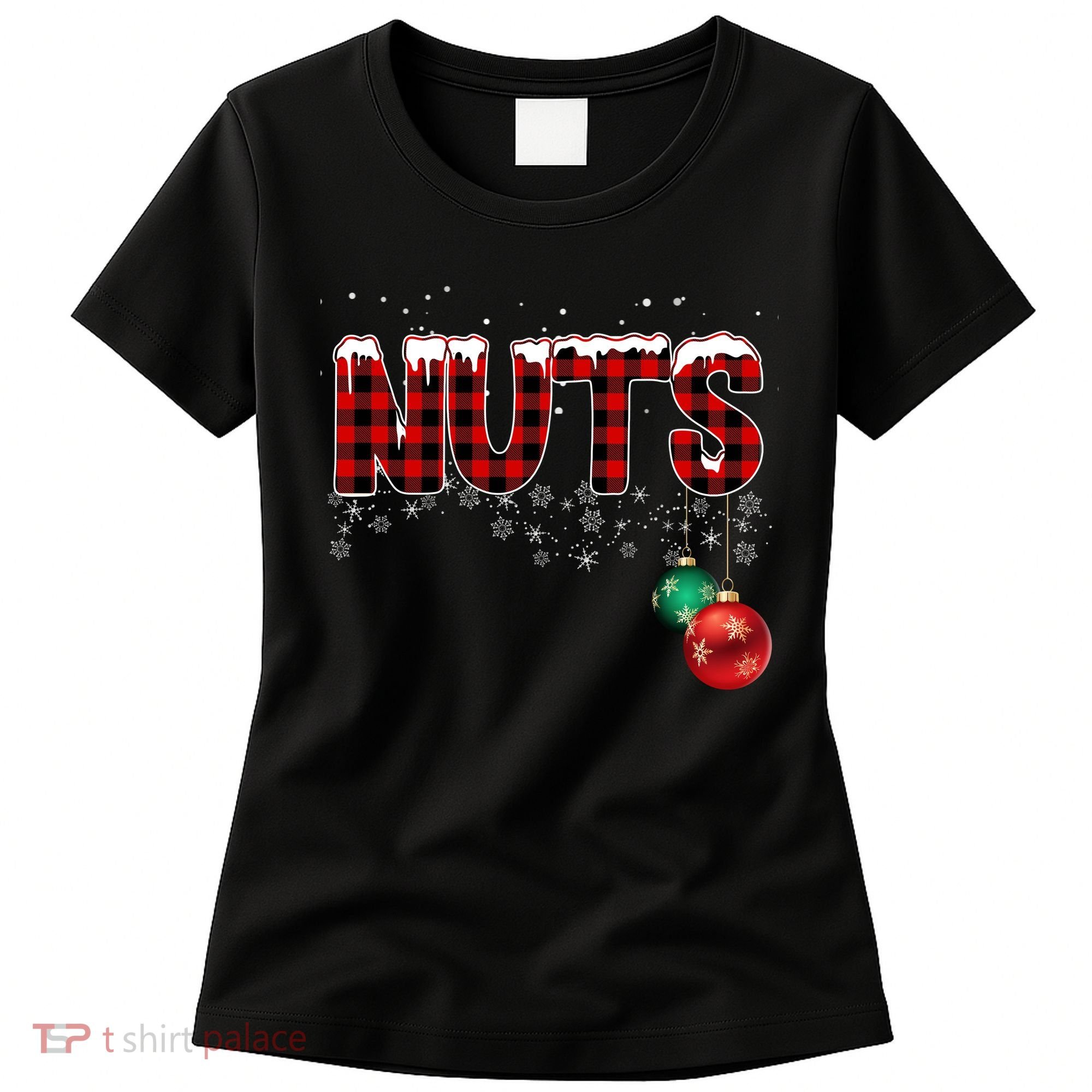 Chest Nuts Funny Matching Chestnuts Christmas Couples Women's T-Shirt