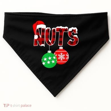Chest Nuts Funny Matching Chestnuts Christmas Couples Nuts USA-Made Doggie Bandana