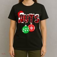 Chest Nuts Funny Matching Chestnuts Christmas Couples Nuts T-Shirt thumb 4