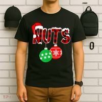 Chest Nuts Funny Matching Chestnuts Christmas Couples Nuts T-Shirt thumb 6