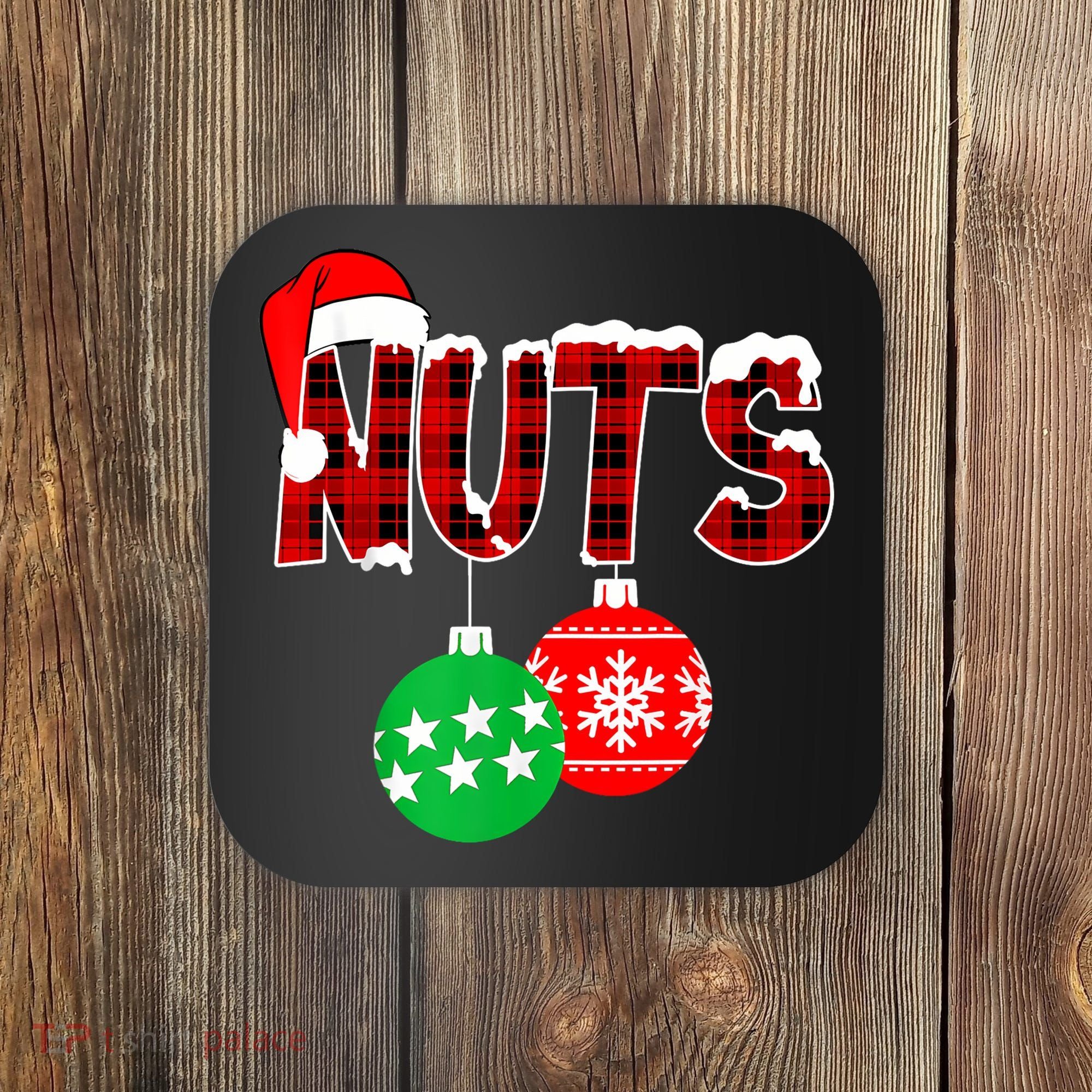 Chest Nuts Funny Matching Chestnuts Christmas Couples Nuts Coaster