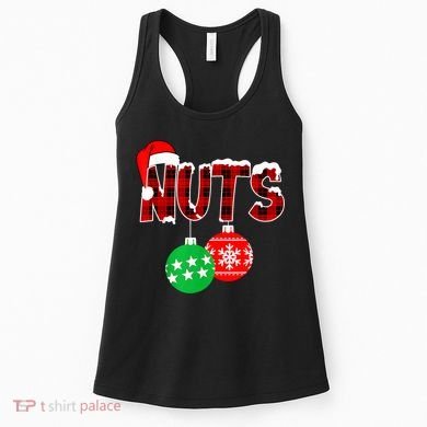 Chest Nuts Funny Matching Chestnuts Christmas Couples Nuts Women's Tank Top