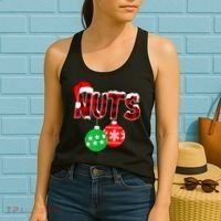 Chest Nuts Funny Matching Chestnuts Christmas Couples Nuts Women's Tank Top thumb 2