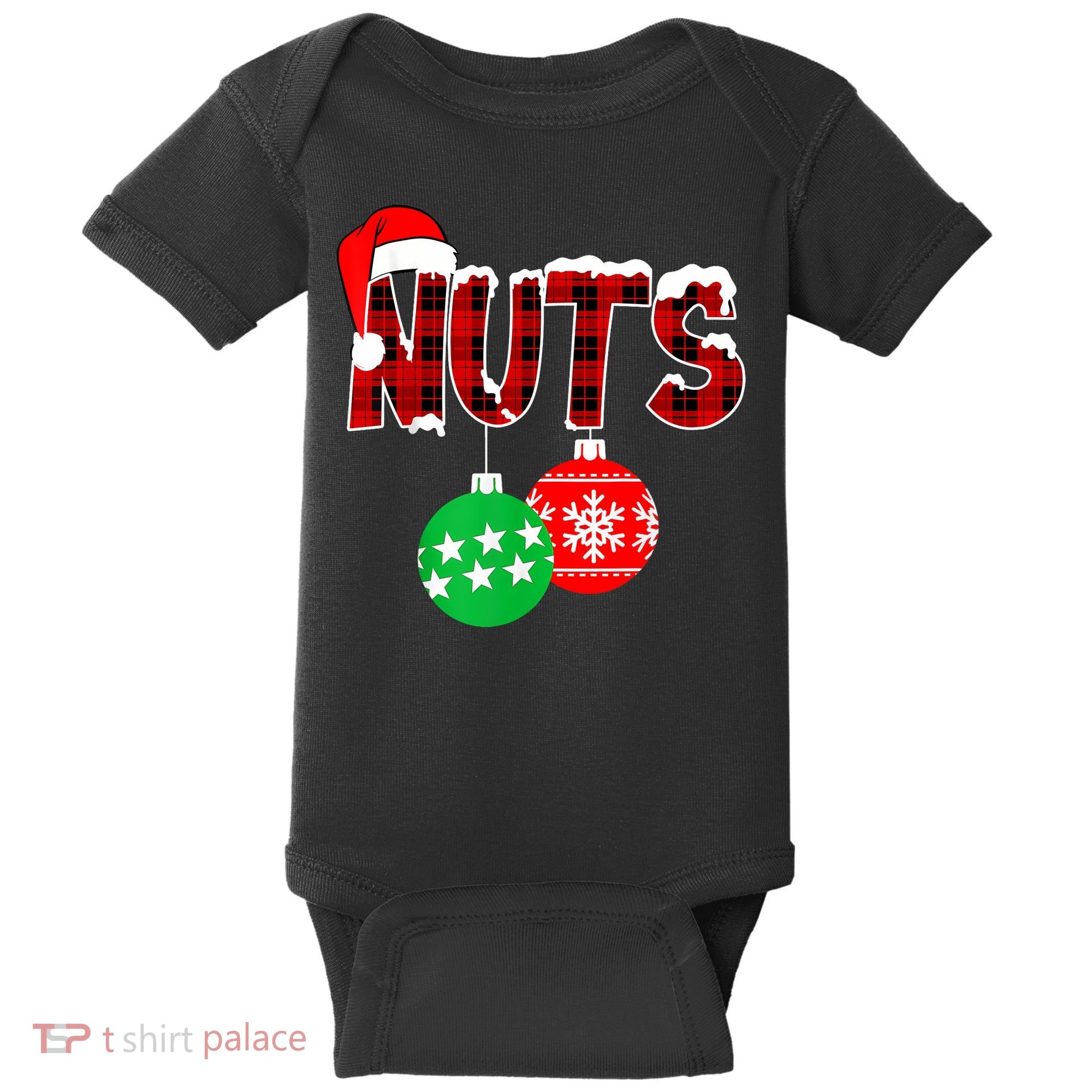 Chest Nuts Funny Matching Chestnuts Christmas Couples Nuts Baby Bodysuit