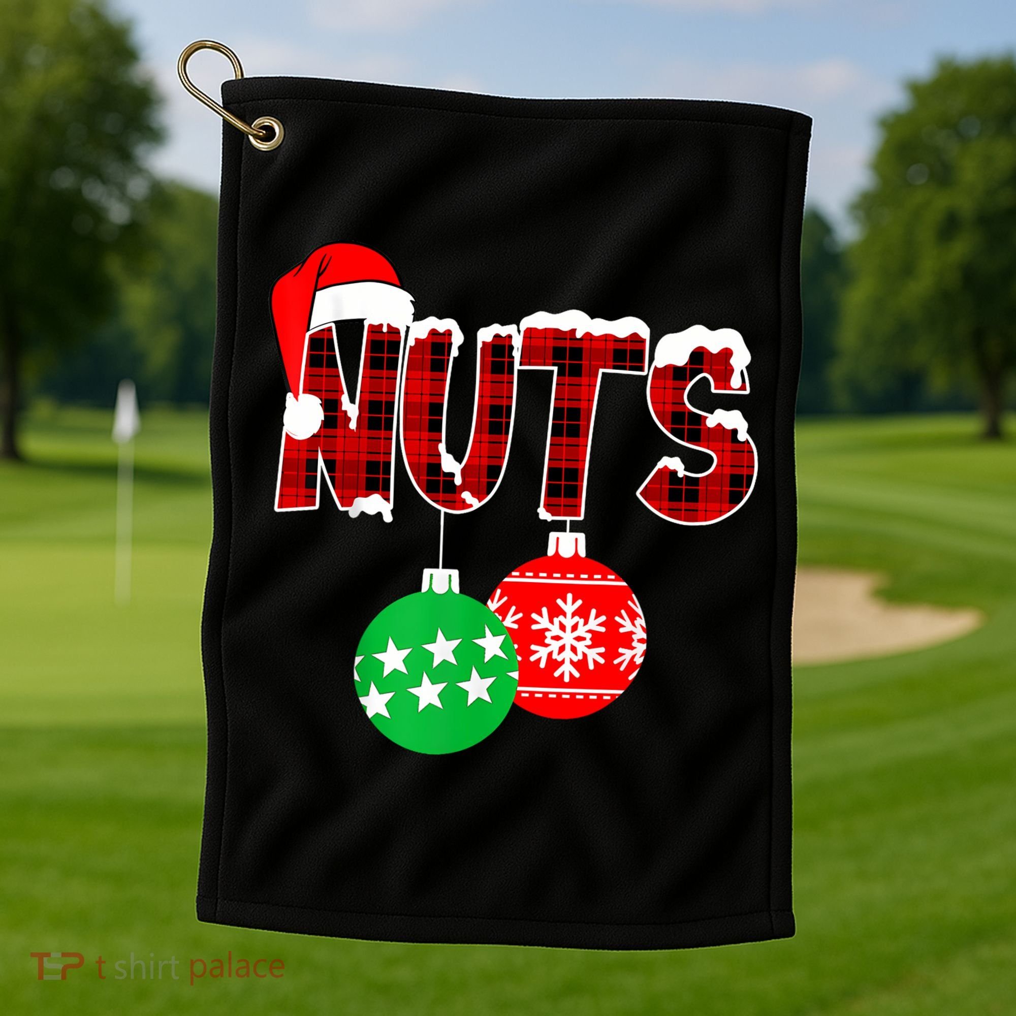 Chest Nuts Funny Matching Chestnuts Christmas Couples Nuts Golf Towel