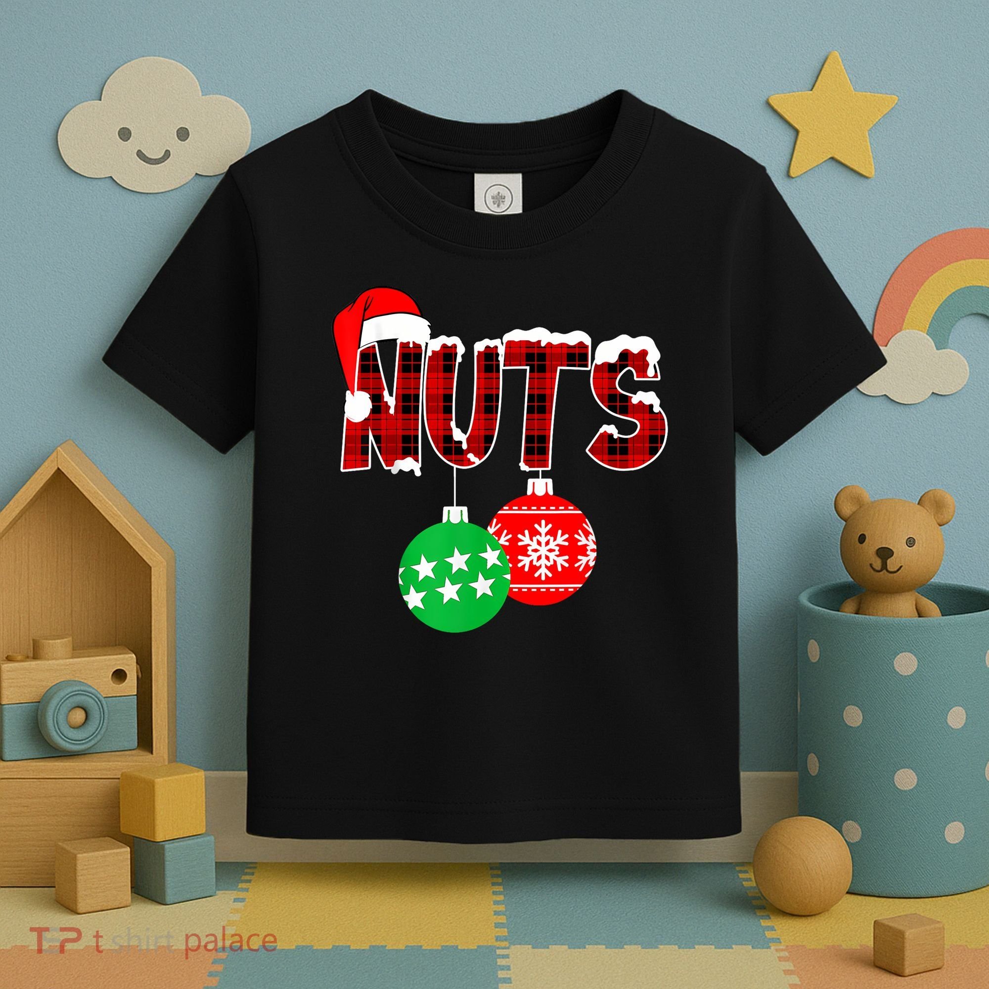 Chest Nuts Funny Matching Chestnuts Christmas Couples Nuts Toddler T-Shirt