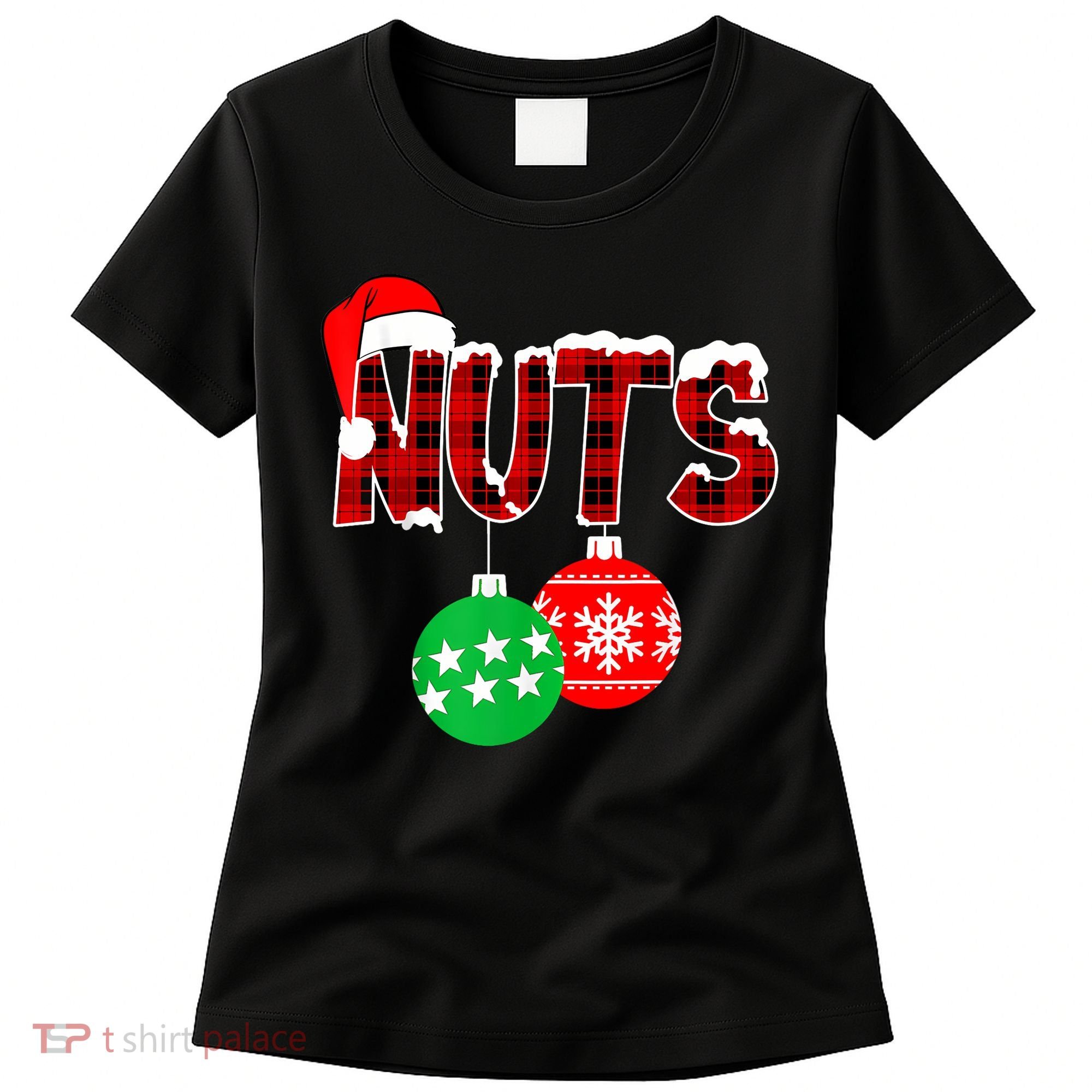 Chest Nuts Funny Matching Chestnuts Christmas Couples Nuts Women's T-Shirt