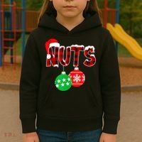 Chest Nuts Funny Matching Chestnuts Christmas Couples Nuts Kids Hoodie thumb 3