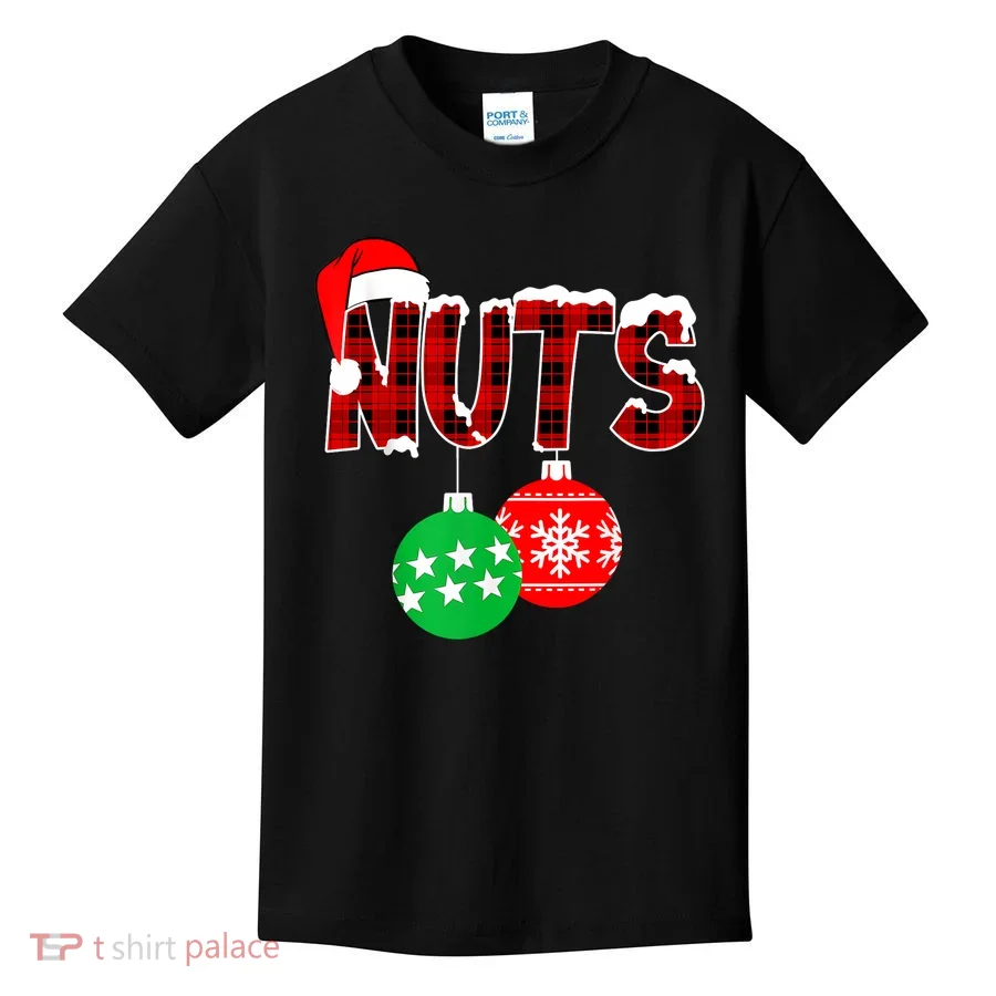 Chest Nuts Funny Matching Chestnuts Christmas Couples Nuts Kids T-Shirt
