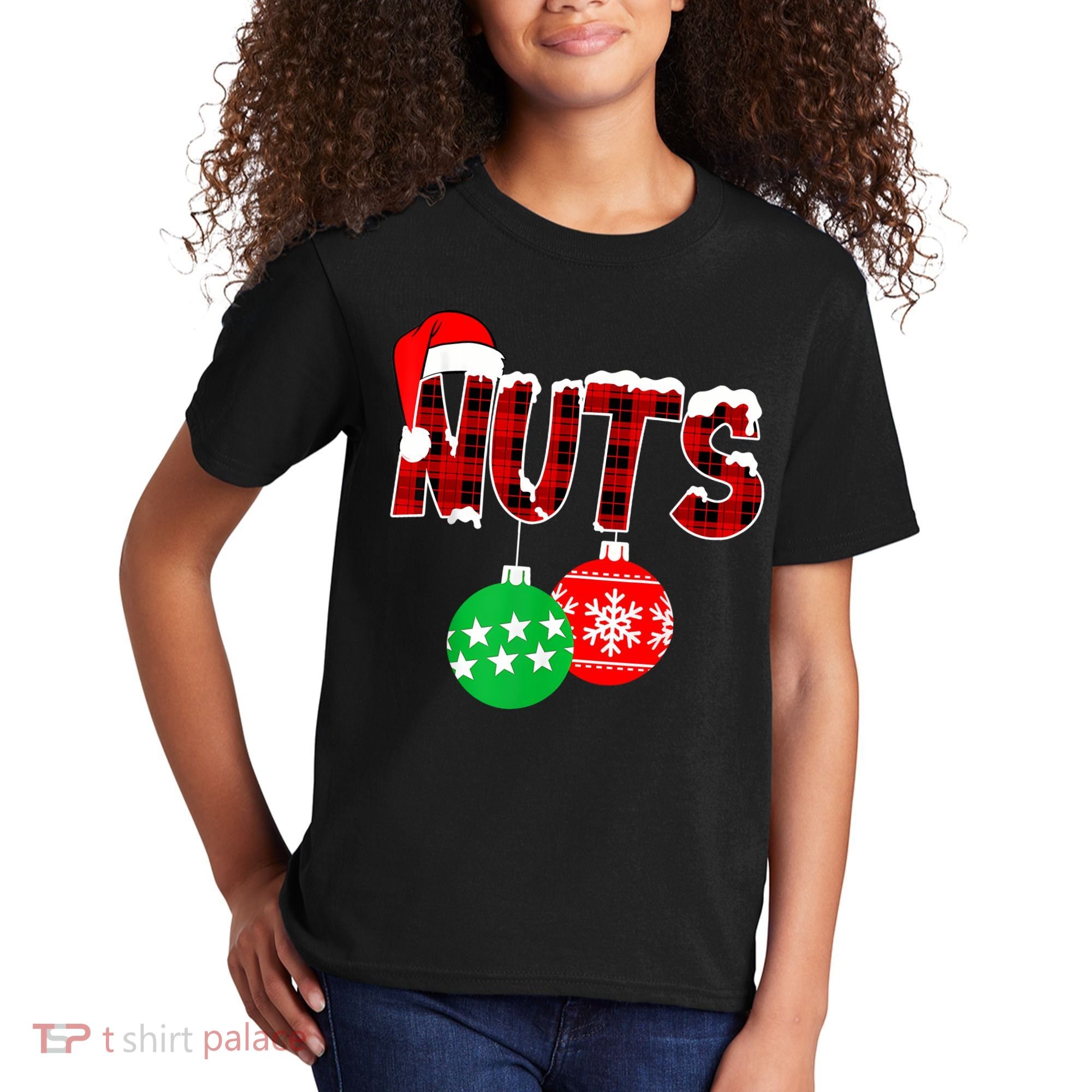 Chest Nuts Funny Matching Chestnuts Christmas Couples Nuts Kids T-Shirt