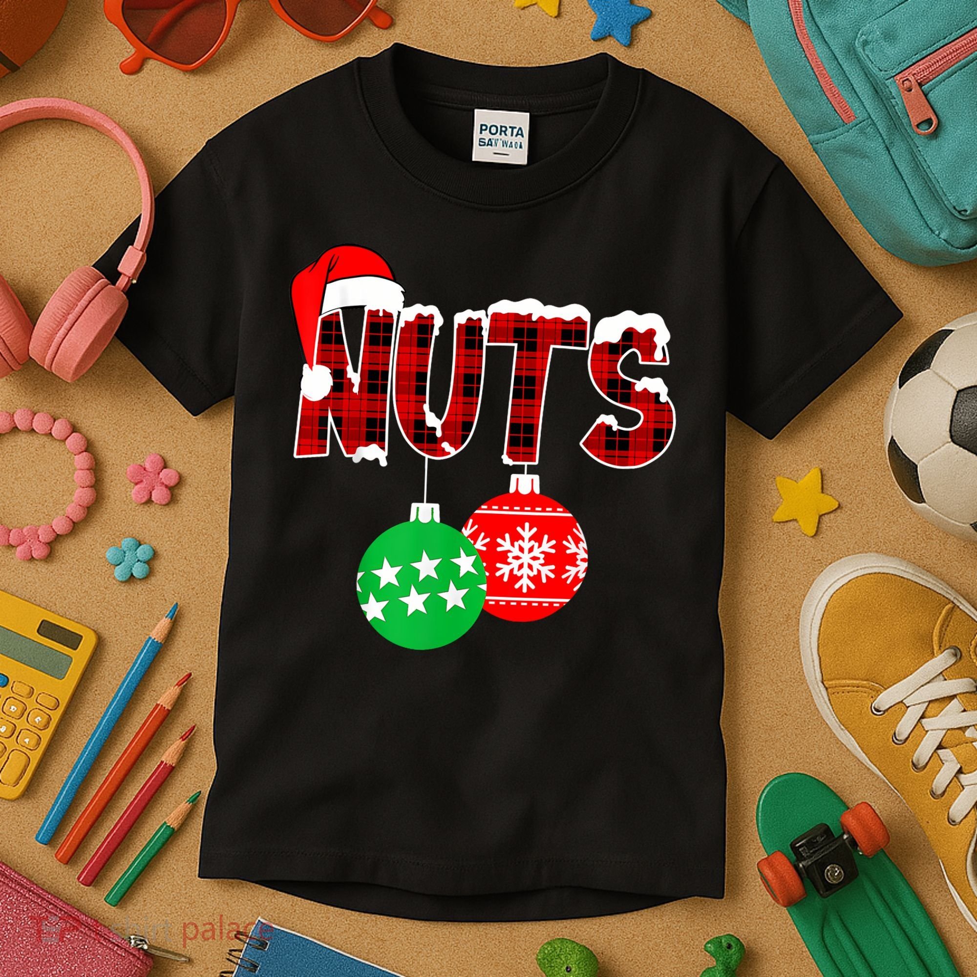 Chest Nuts Funny Matching Chestnuts Christmas Couples Nuts Kids T-Shirt