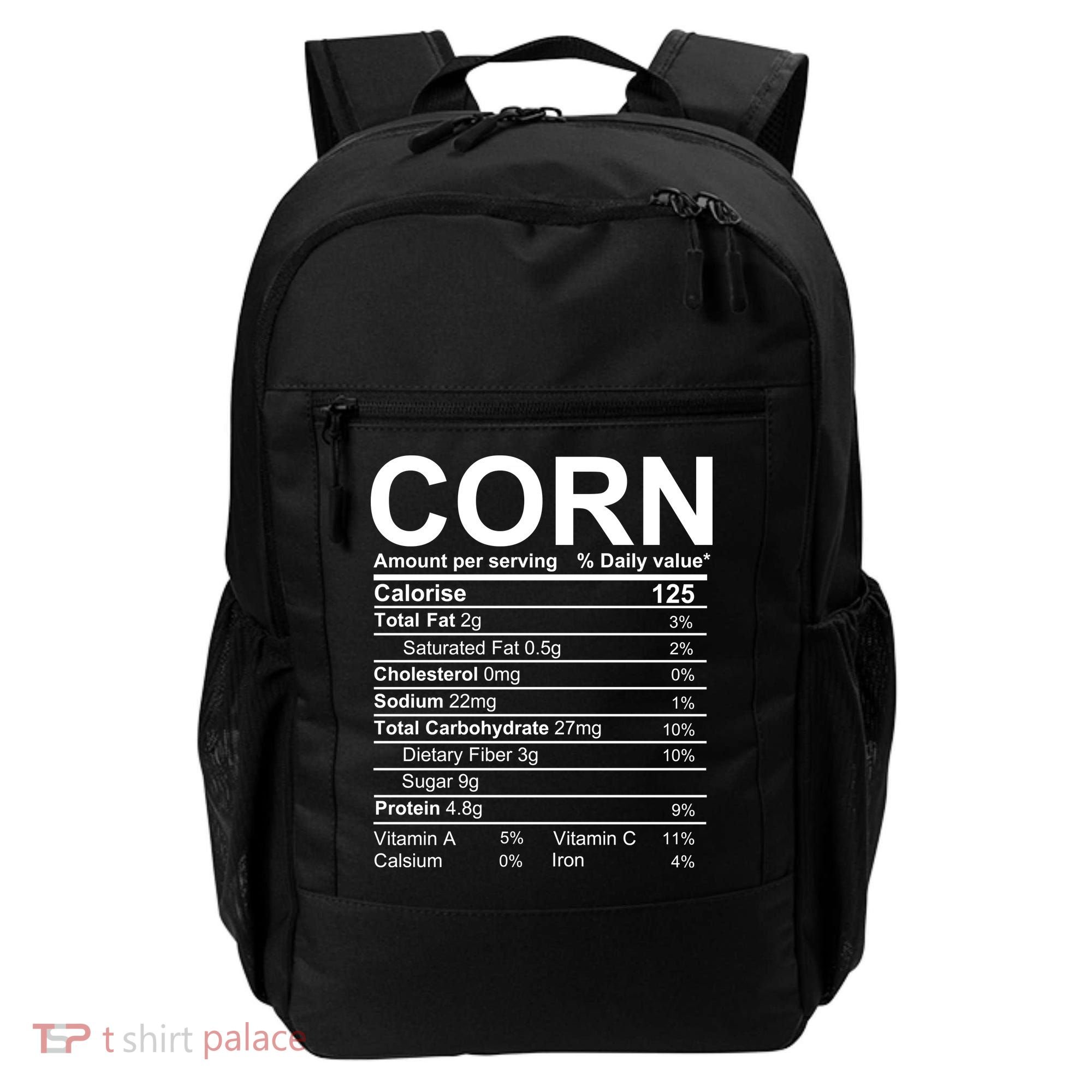 Corn Nutrition Facts Label Backpack
