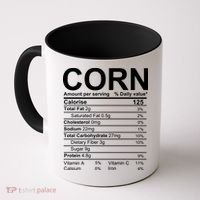 Corn Nutrition Facts Label Coffee Mug thumb 0