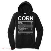 Corn Nutrition Facts Label Women's Hoodie thumb 0