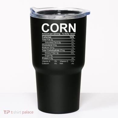 Corn Nutrition Facts Label Tumbler