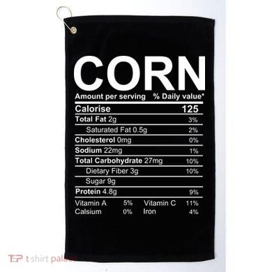Corn Nutrition Facts Label Golf Towel