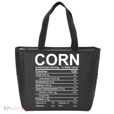 Corn Nutrition Facts Label Tote Bag