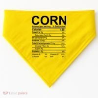 Corn Nutrition Facts Label USA-Made Doggie Bandana thumb 0