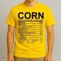 Corn Nutrition Facts Label T-Shirt thumb 3