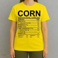 Corn Nutrition Facts Label T-Shirt thumb 4