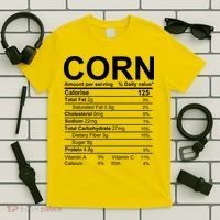 Corn Nutrition Facts Label T-Shirt thumb 5