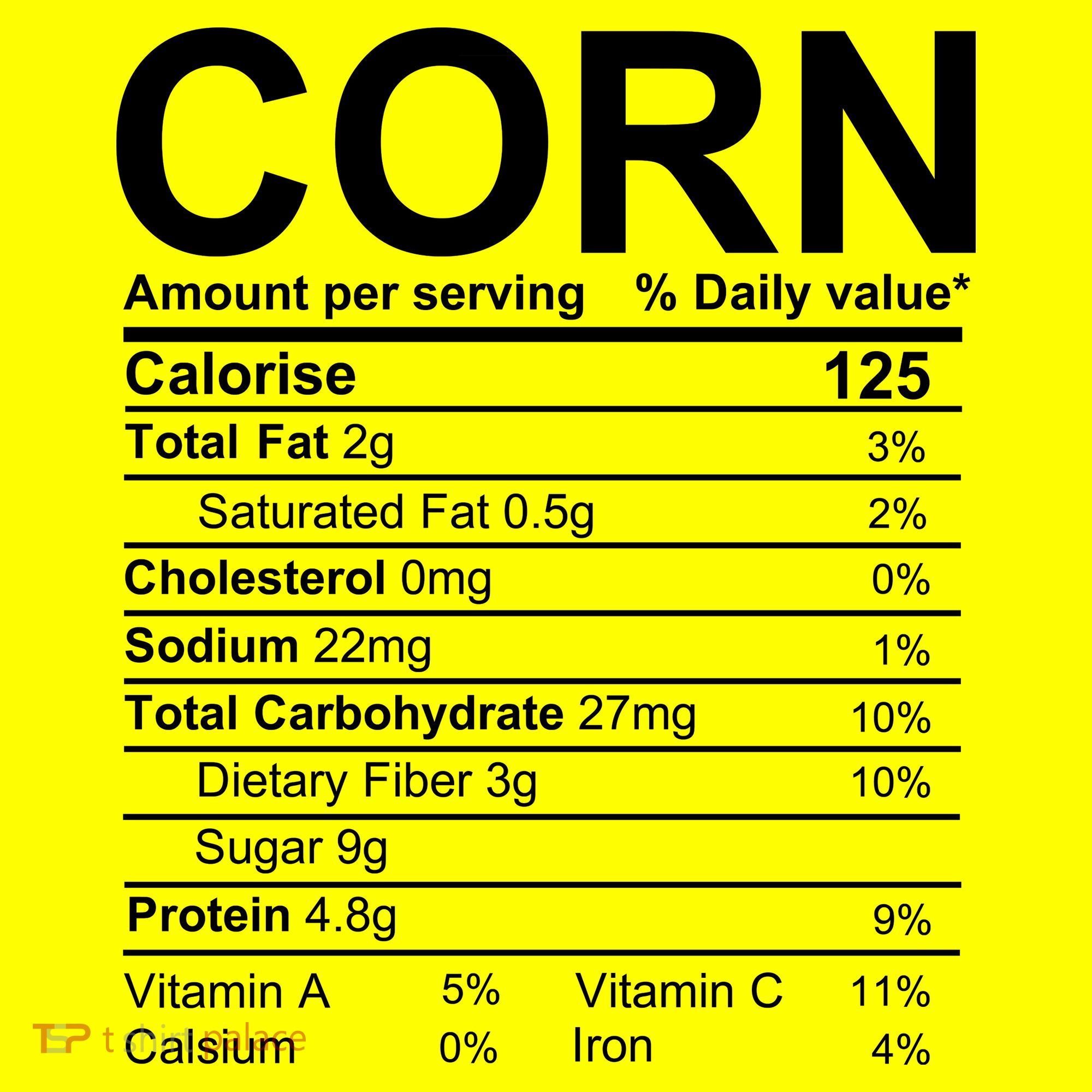 Corn Nutrition Facts Label Polo