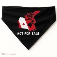 Canada Not For Sale Canada And Usa Canada Map USA-Made Doggie Bandana thumb 0