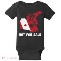 Canada Not For Sale Canada And Usa Canada Map Baby Bodysuit thumb 0