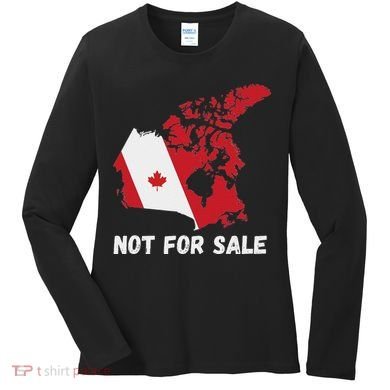 Canada Not For Sale Canada And Usa Canada Map Women's Long Sleeve Shirt
