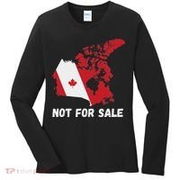 Canada Not For Sale Canada And Usa Canada Map Women's Long Sleeve Shirt thumb 0