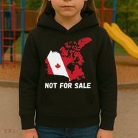 Canada Not For Sale Canada And Usa Canada Map Kids Hoodie thumb 3