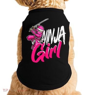 Cute Ninja Fighter Costume Pink Ninja Doggie Tank