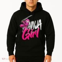 Cute Ninja Fighter Costume Pink Ninja Hoodie thumb 2
