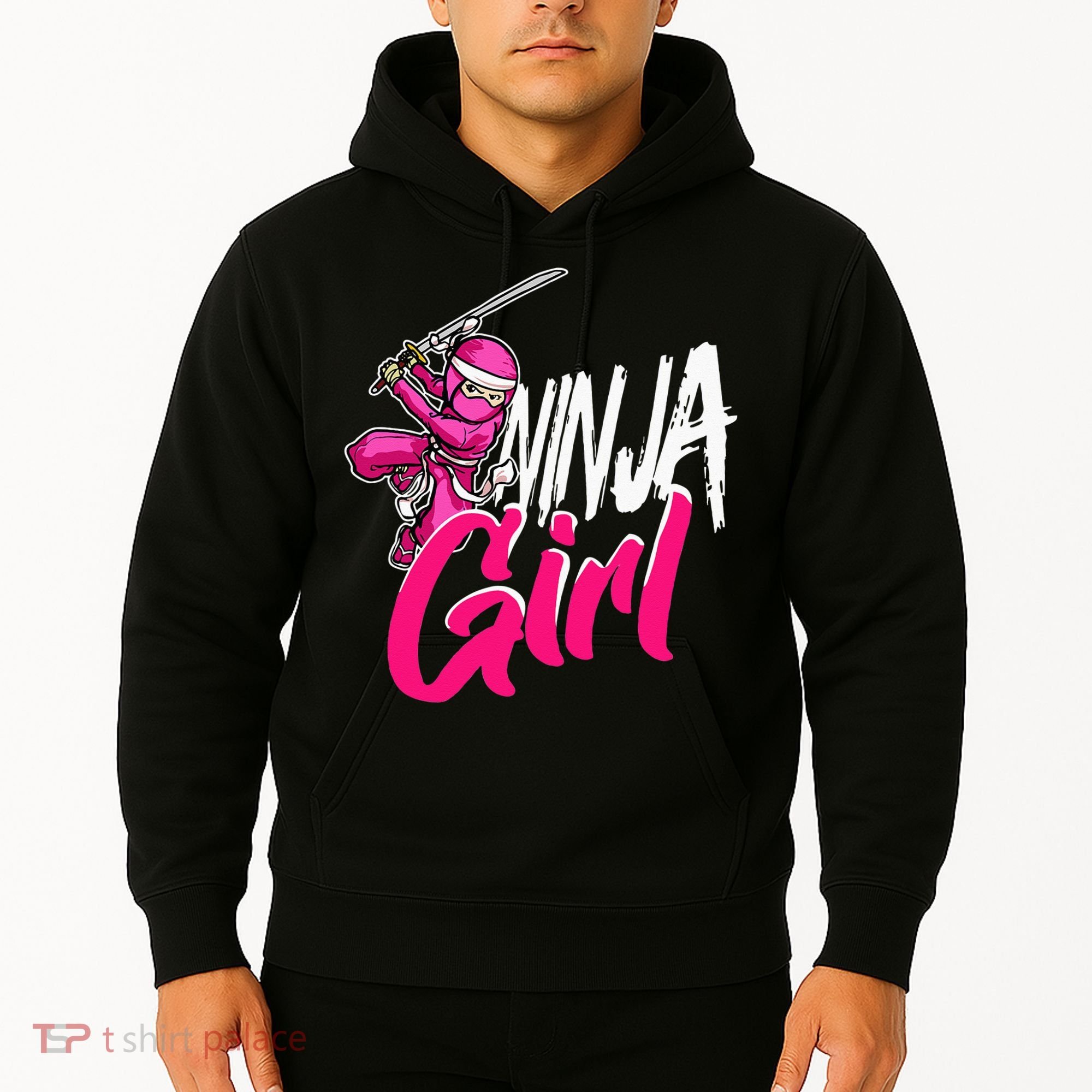 Cute Ninja Fighter Costume Pink Ninja Hoodie