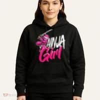 Cute Ninja Fighter Costume Pink Ninja Hoodie thumb 5