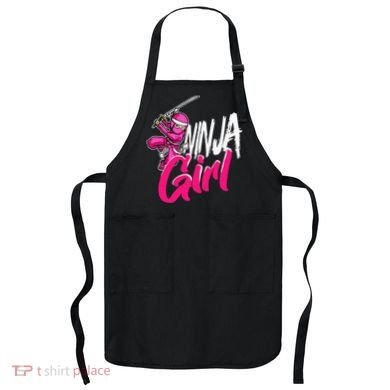 Cute Ninja Fighter Costume Pink Ninja Apron