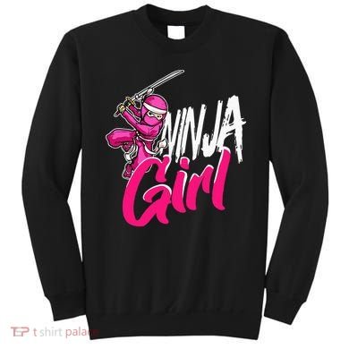 Cute Ninja Fighter Costume Pink Ninja Sweatshirt