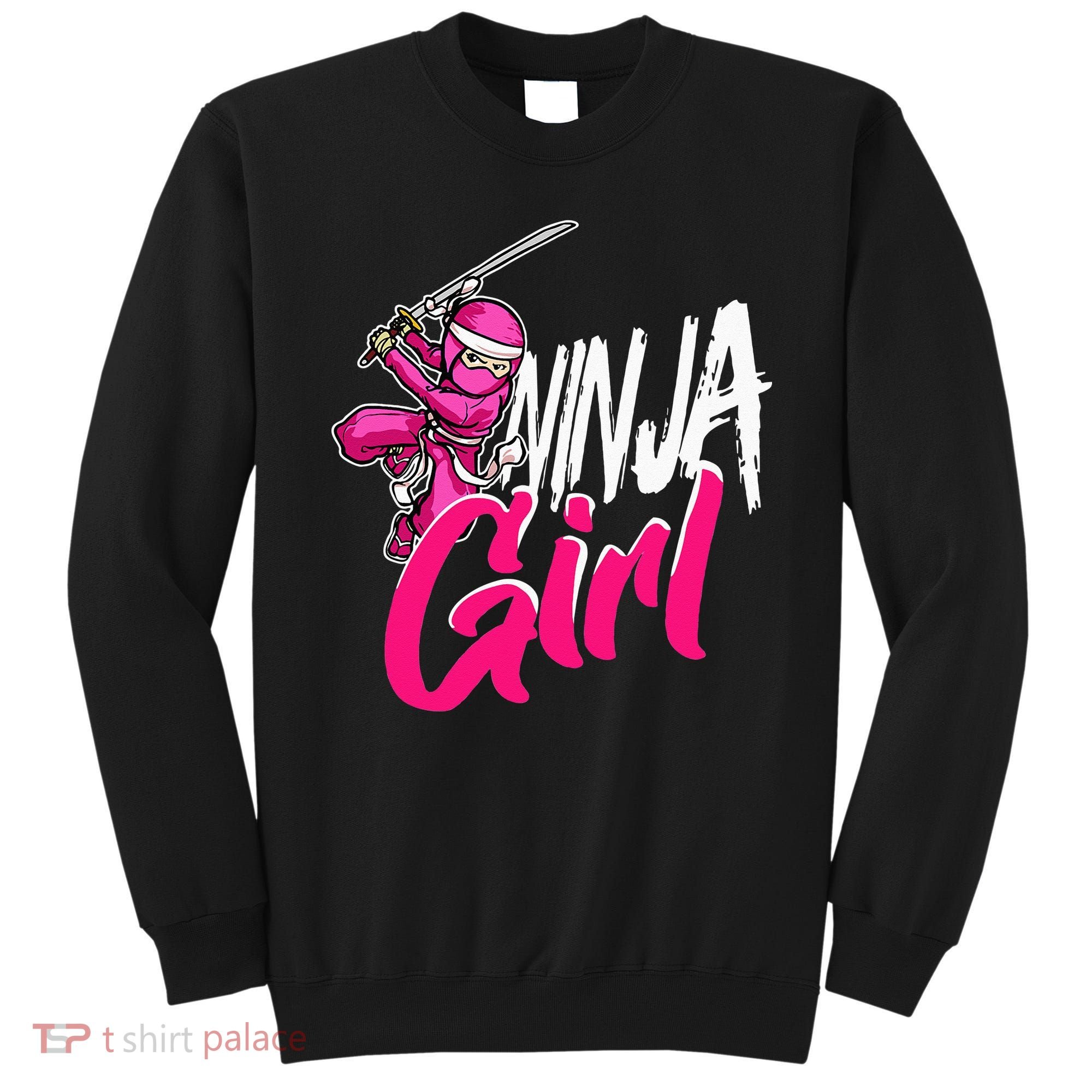 Cute Ninja Fighter Costume Pink Ninja Sweatshirt