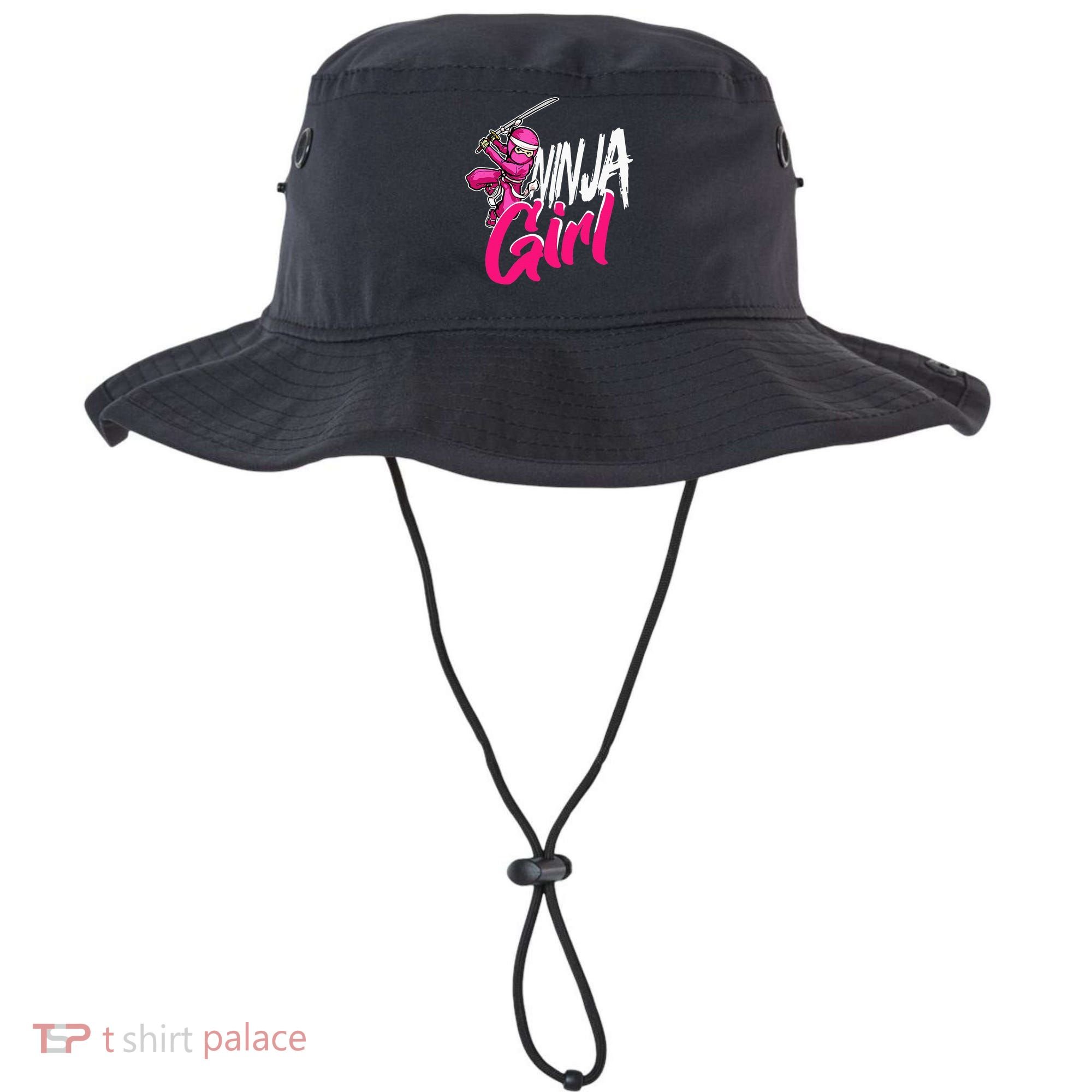 Cute Ninja Fighter Costume Pink Ninja Bucket Hat