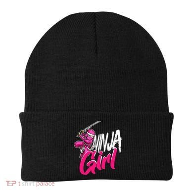 Cute Ninja Fighter Costume Pink Ninja Beanie