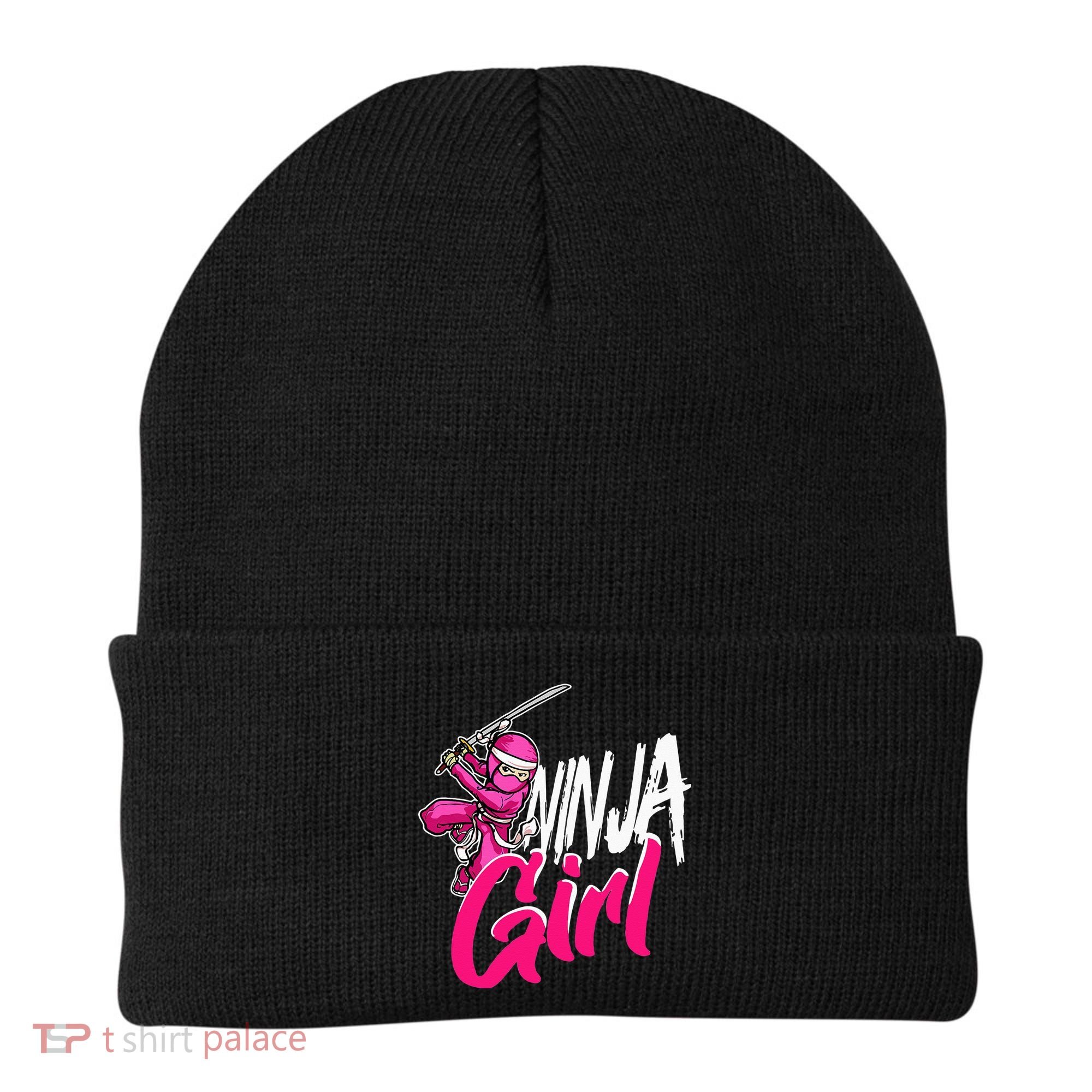 Cute Ninja Fighter Costume Pink Ninja Beanie