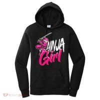 Cute Ninja Fighter Costume Pink Ninja Women's Hoodie thumb 0