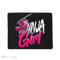 Cute Ninja Fighter Costume Pink Ninja Mousepad thumb 0