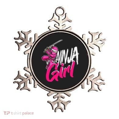 Cute Ninja Fighter Costume Pink Ninja Ornament