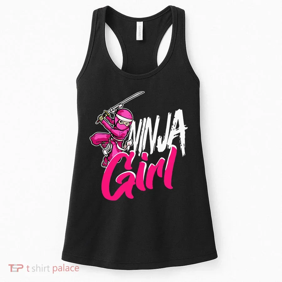 Cute Ninja Fighter Costume Pink Ninja Women's Tank Top