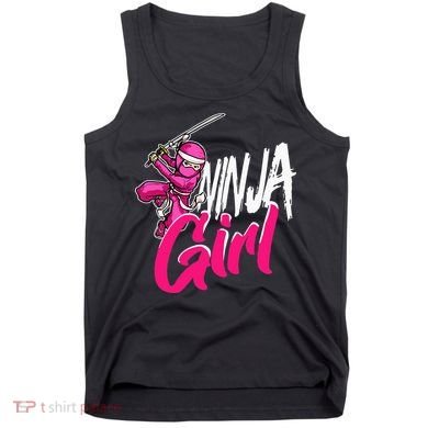 Cute Ninja Fighter Costume Pink Ninja Tank Top