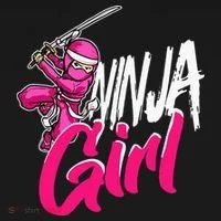 Cute Ninja Fighter Costume Pink Ninja Women's T-Shirt thumb 6