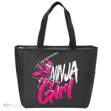 Cute Ninja Fighter Costume Pink Ninja Tote Bag