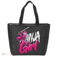 Cute Ninja Fighter Costume Pink Ninja Tote Bag thumb 0