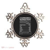 Capricorn Nutrition Facts Ornament thumb 0